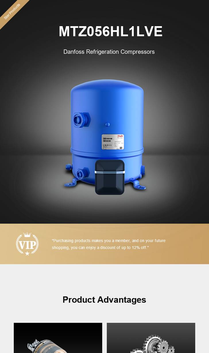 Danfoss Compressor MTZ056HL1LVE, technical parameters pdf, structure diagram